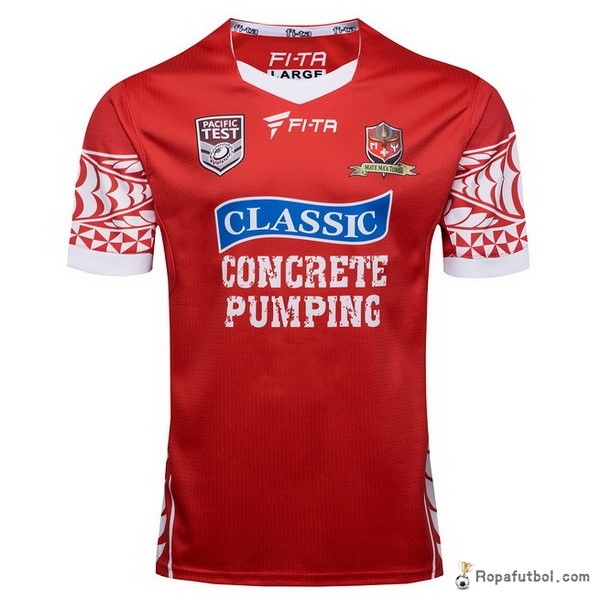 Camiseta Rugby Tonga Replica Primera Ropa 2017 Rojo